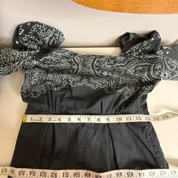 Rococo Sand Bandana Belted Paisley Romper Long Sleeve - Small - Picture 16 of 16